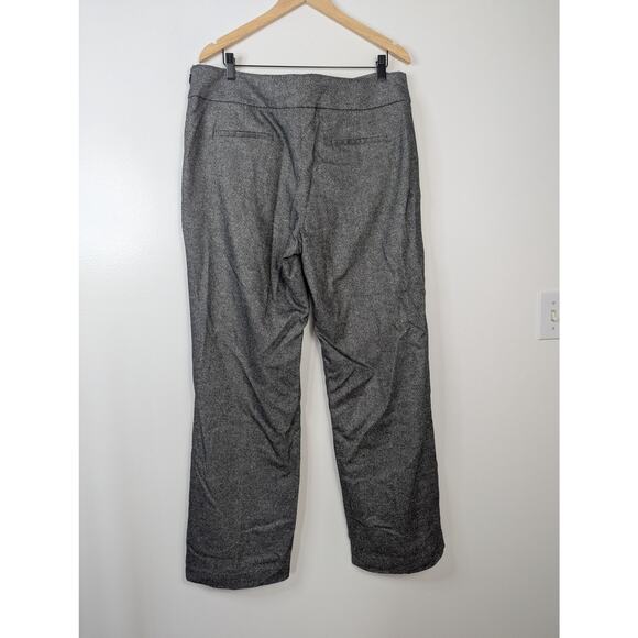 NWT Talbots Grey Classic Wide Leg Side Zip Wool Blend Dress Pants - Picture 5 of 8